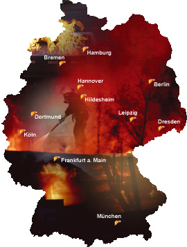 Karte der Bundesrepublik Deutschland